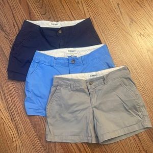 Old Navy Bundle of Shorts Navy Blue Grey Size 2